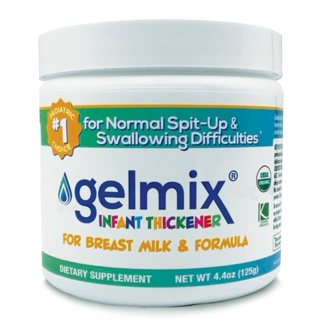 Gelmix Infant Thickener for Breast Milk and Formula, 4.4 oz Jar - Case of 12 - Image 1