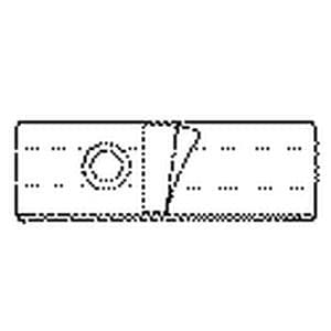 Nu-Hope Nu-Form 5" White Regular Elastic Ostomy Support Belt, Extra Large, Large Oval (2-3/4 x 4-1/8 Inch) - Each - Image 1