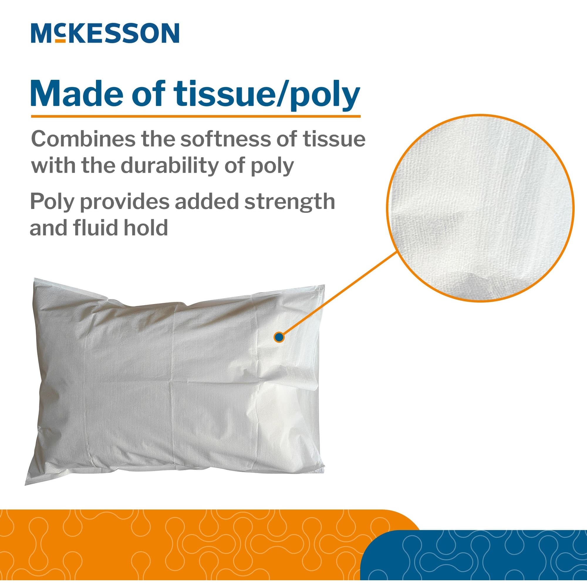 McKesson Standard Pillowcase Disposable, 21 x 30" - Image 2