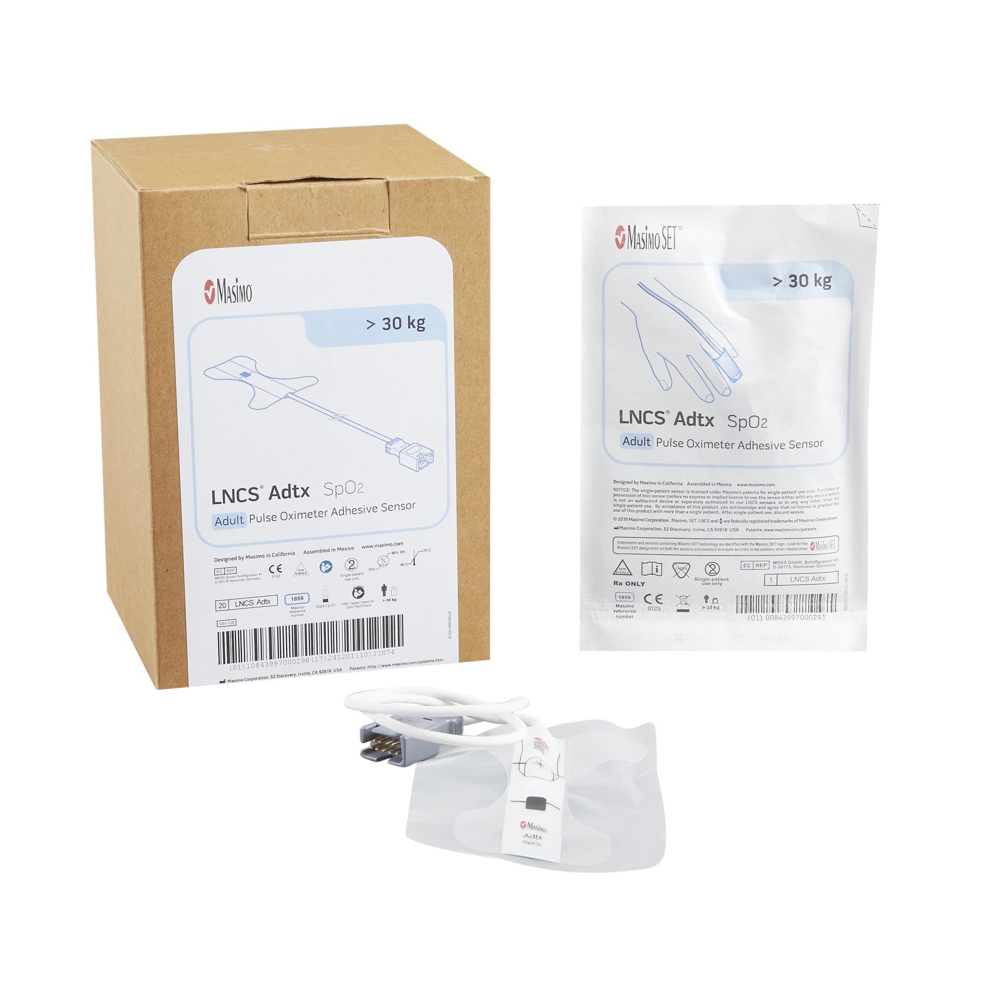Masimo LNCS Adtx Adult Adhesive Sensors, 18" - Image 3