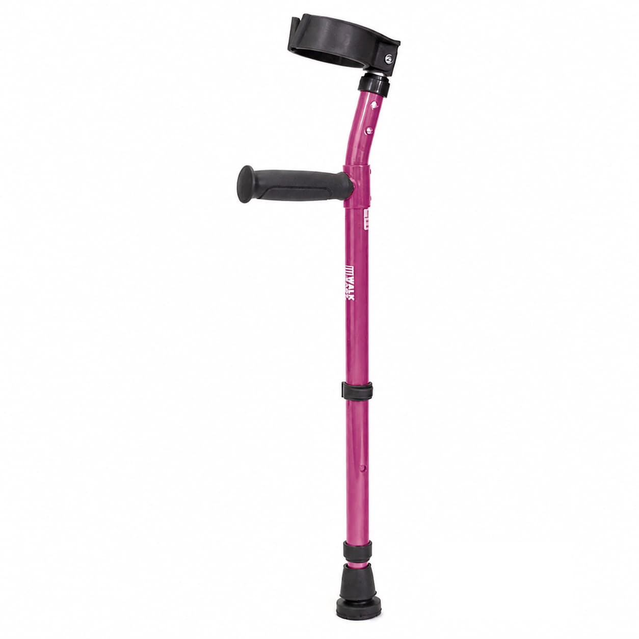Walk Easy pediatric forearm height adjustable crutches with 3" full cuff (Pair) - Lavender - Image 1
