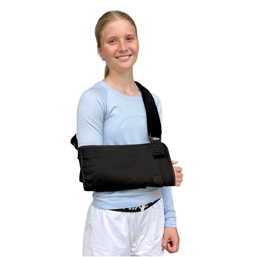 GUS Shoulder Immobilizer Black Waist and Shoulder Strap Padded Left or Right Arm - Image 2