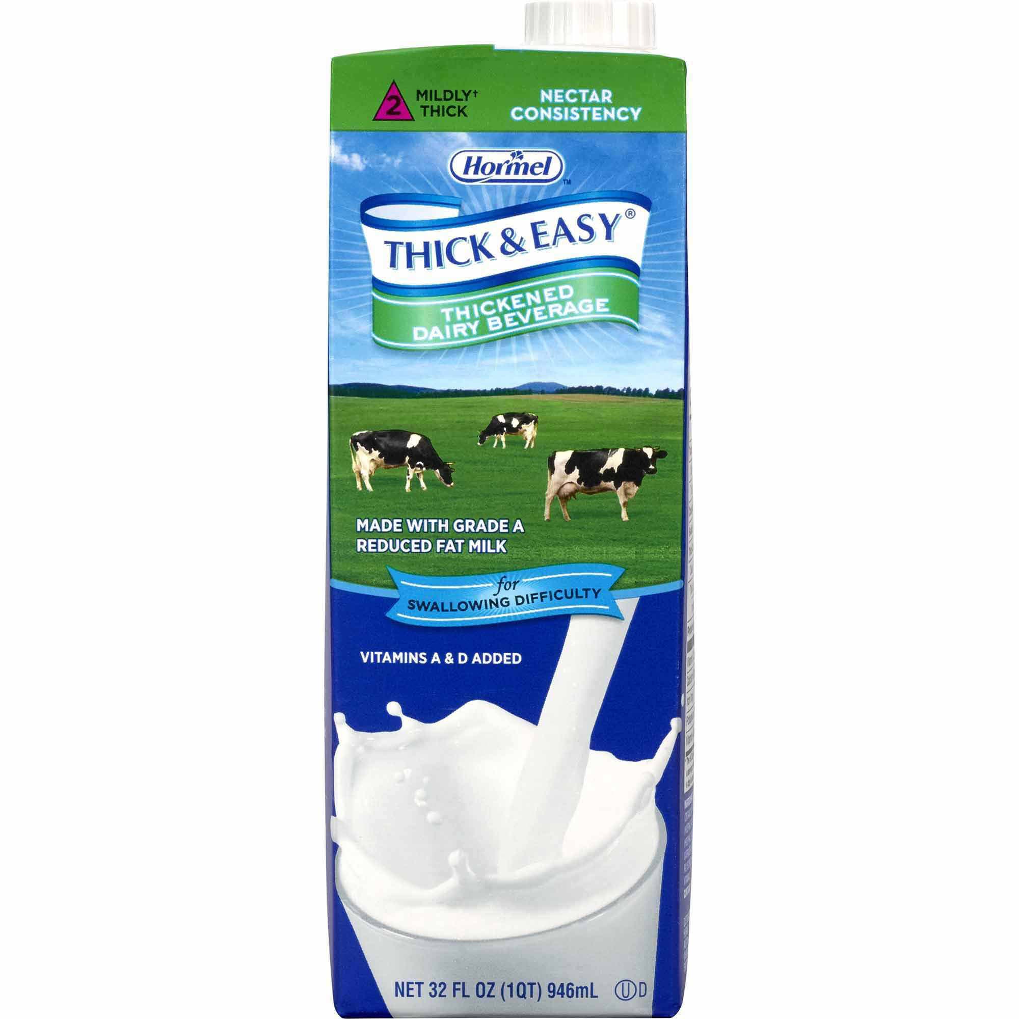Thick & Easy Dairy Nectar Consistency Thickened Beverage, Milk, 32 oz - Each - Image 1