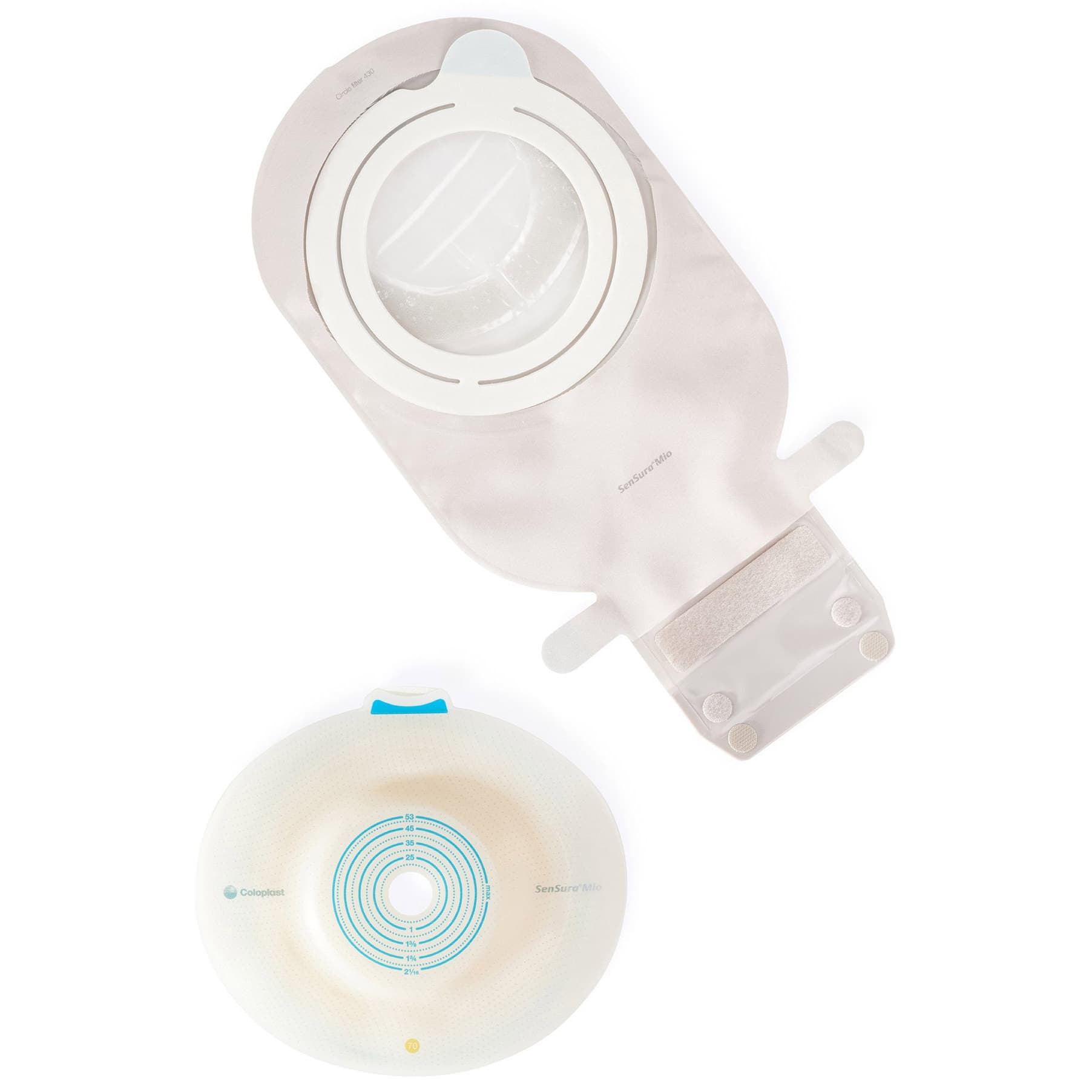 Sensura Mio Flex Convex Light Barrier and MAXI Drainable Pouch Kit, 5/8 - 2-1/16 Inch - Box of 5 - Image 1