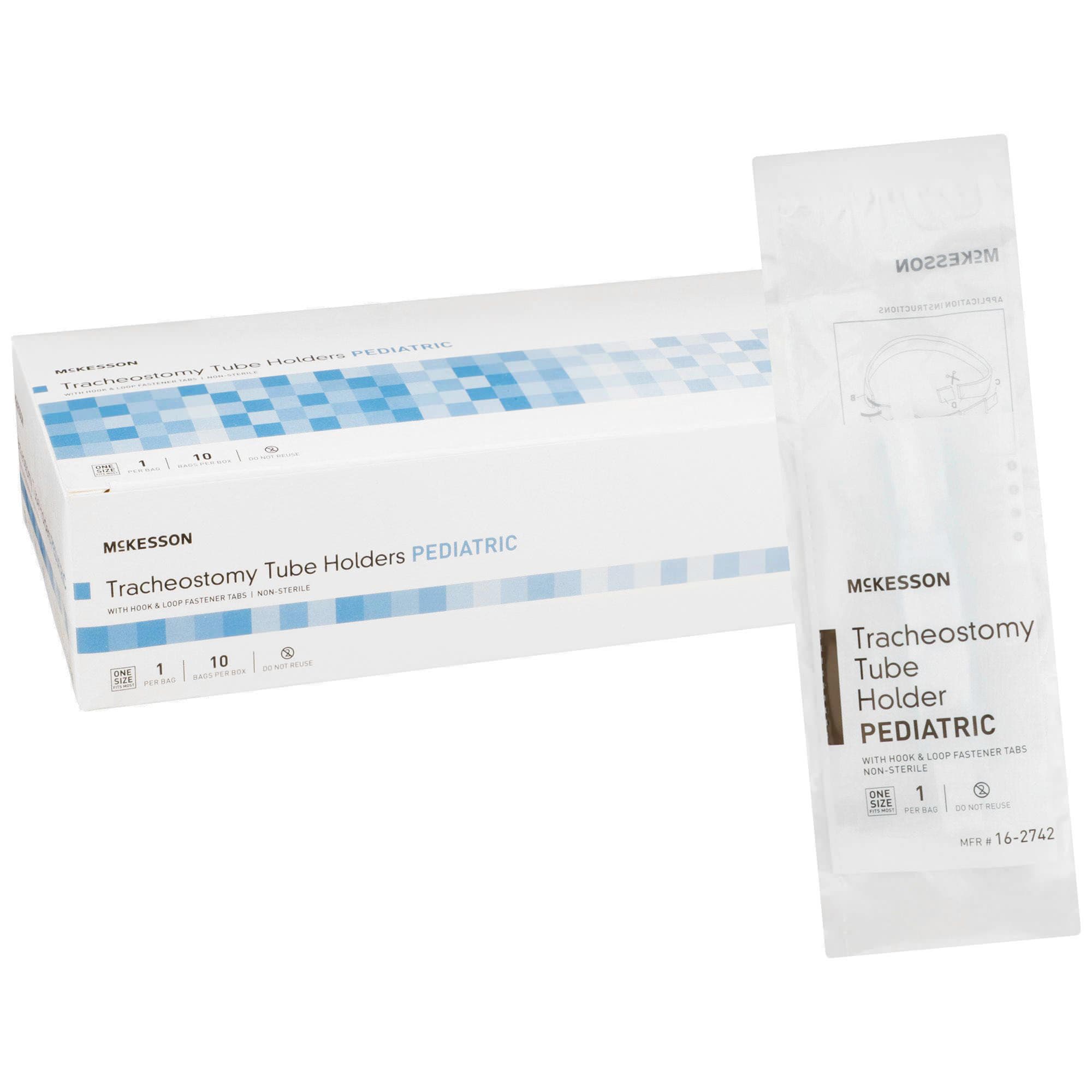 McKesson Tracheostomy Tube Holder Pediatric - Box of 10 - Image 1