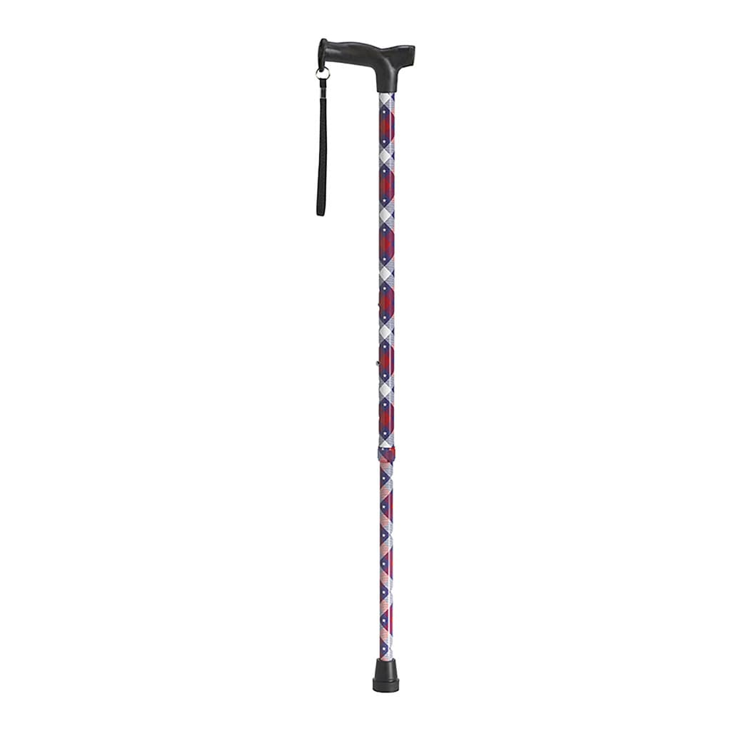 Drive Ergonomic T-Handle Walking Cane, Patriotic Design - Each - Image 1