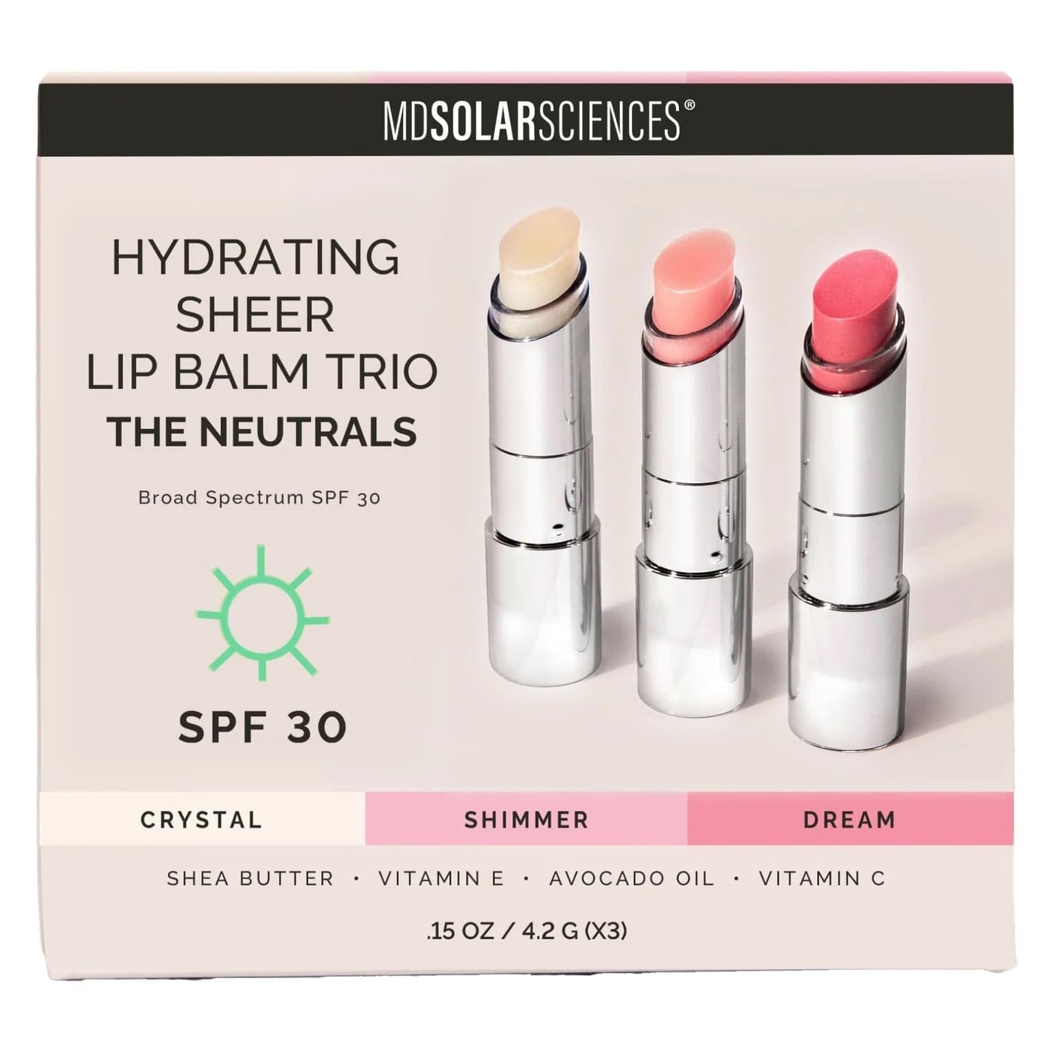Hydrating Sheer Tinted Lip Balm Trio, 0.15 oz - Image 4