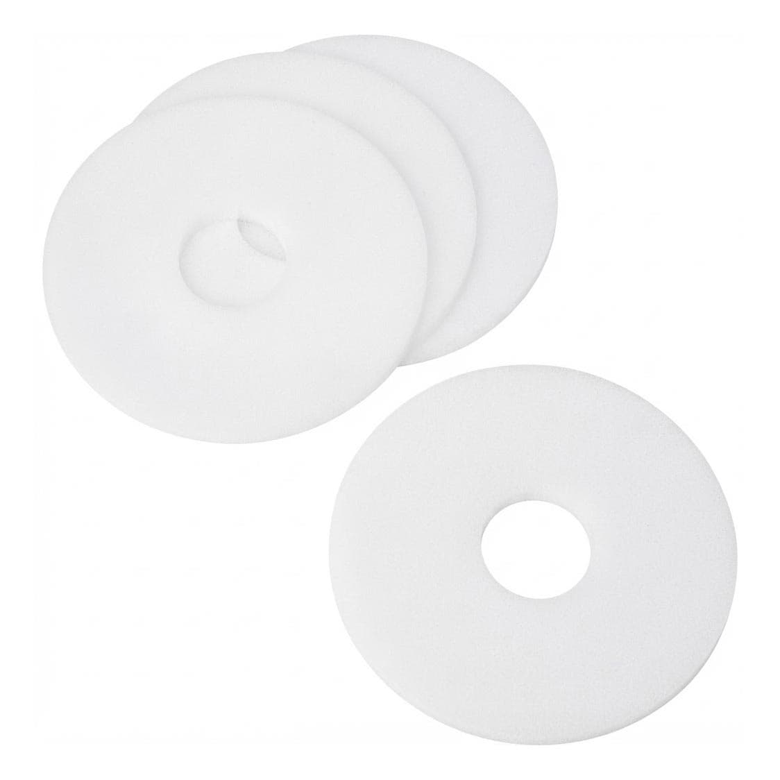 Marlen Pre-cut Foam Pads, Plastic, 1" Opening, 4" O.D. - Package of 10