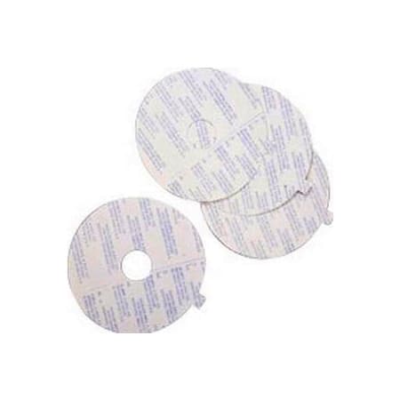 Marlen Double-faced Adhesive Tape Disc 1-1/8" Stoma Opening, 3-7/8" OD, Pre-cut - Package of 10 - Image 1