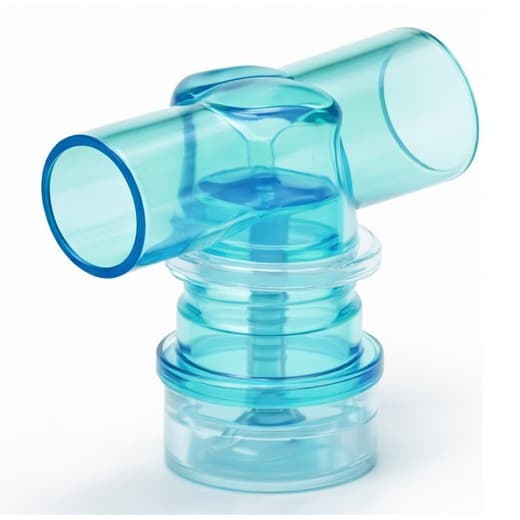 AirLife Valved Tee Adapter, 15mm I.D x 15mm O.D - Case of 30 - Image 1