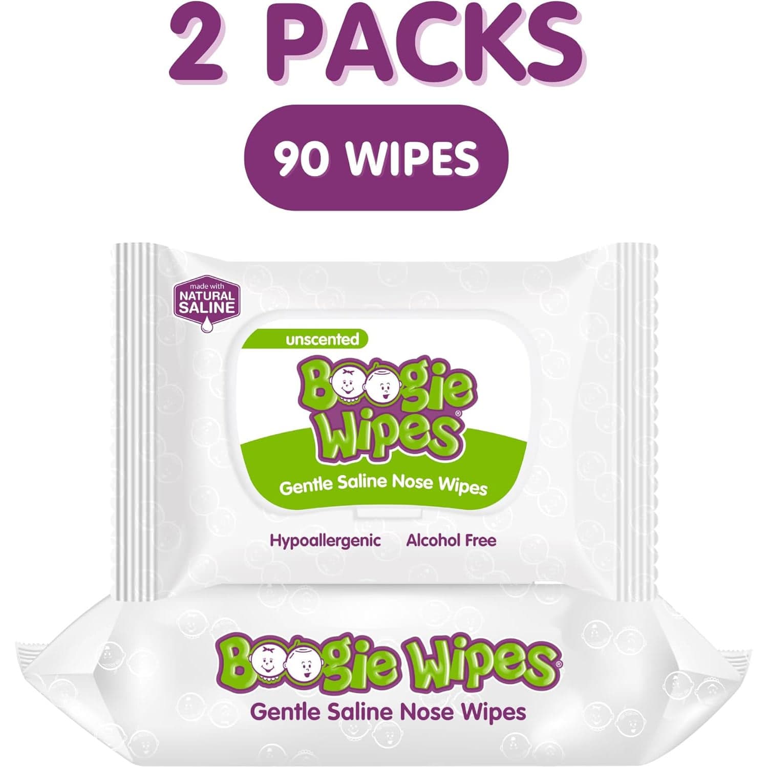 Nehemiah Boogie Wipes Saline Nose Wipe - Image 3