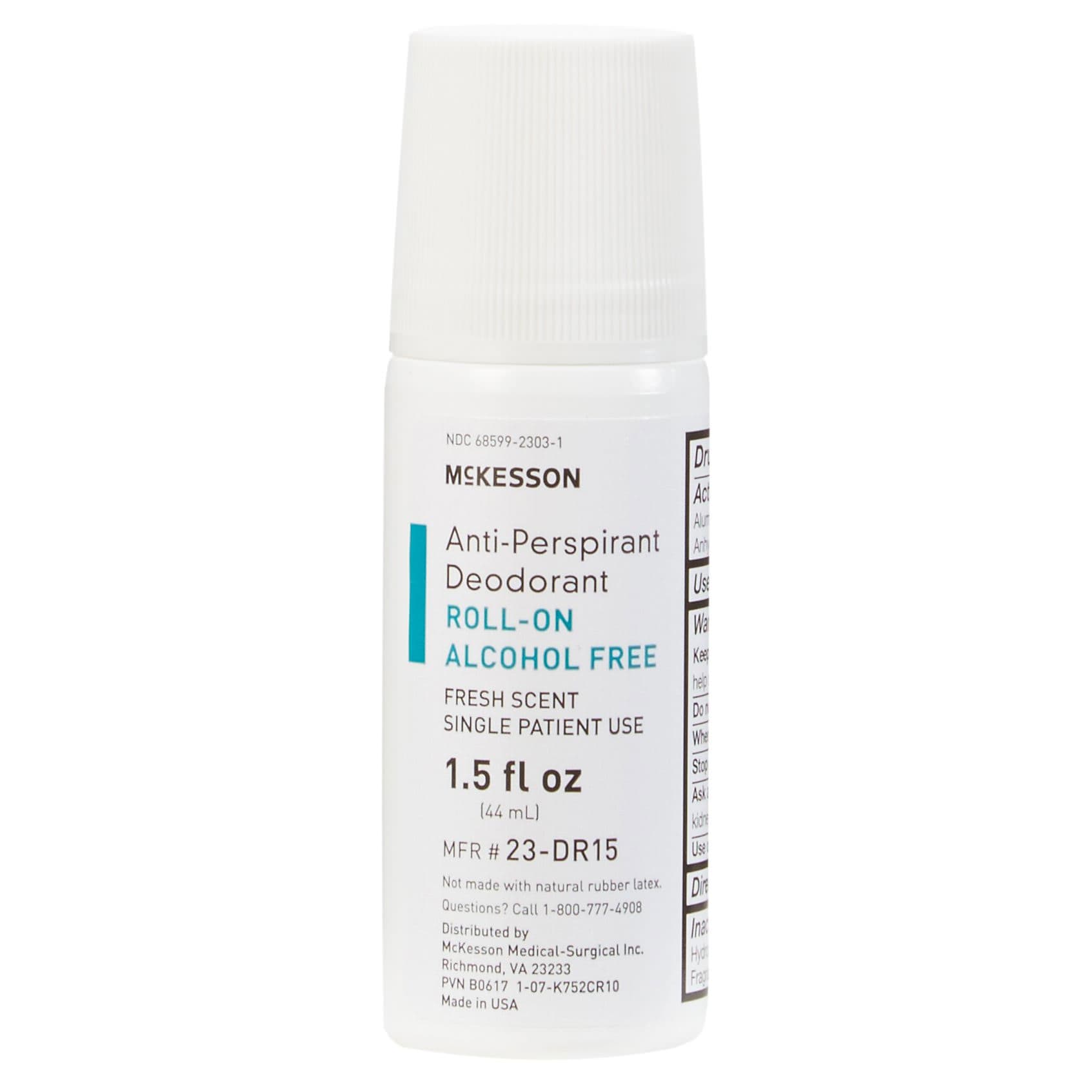 Mckesson Antiperspirant-Deodorant,1.5 oz Roll-On - Case of 96 - Image 1