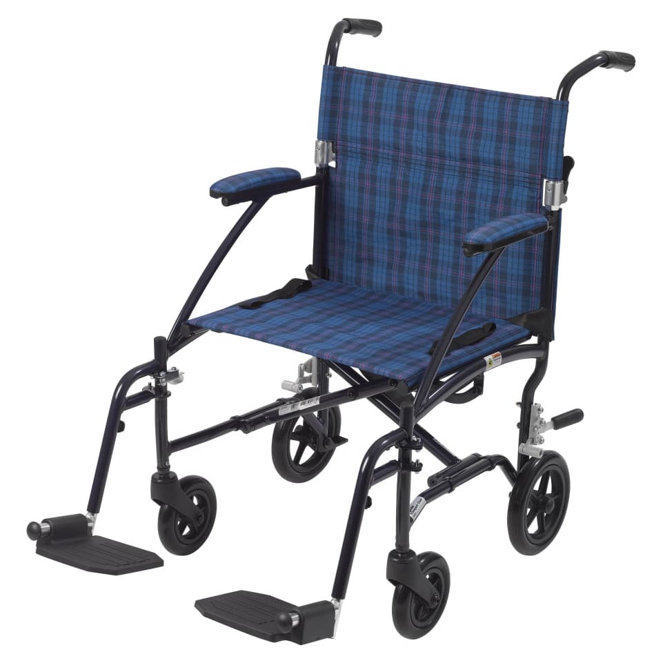 Drive Fly-Lite Transport Chair 19 Inch Seat