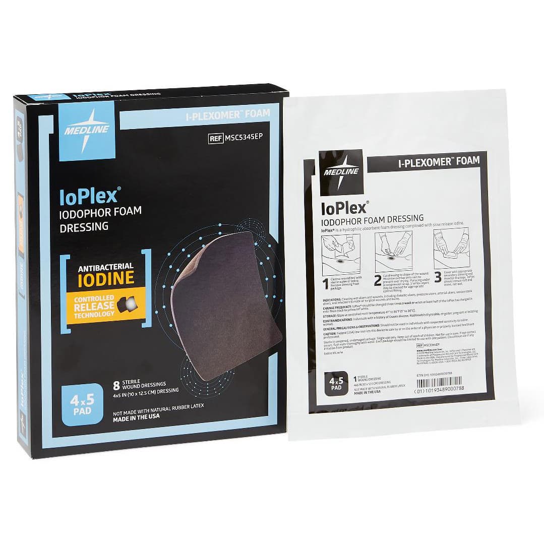 IoPlex Iodophor Foam Dressing, Hydrophilic - Image 1