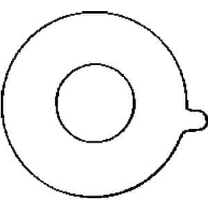 Torbot Mini-pouch Adhesive Gasket, Pre-cut, 2-3/4 Inch Opening - Package of 10 - Image 1