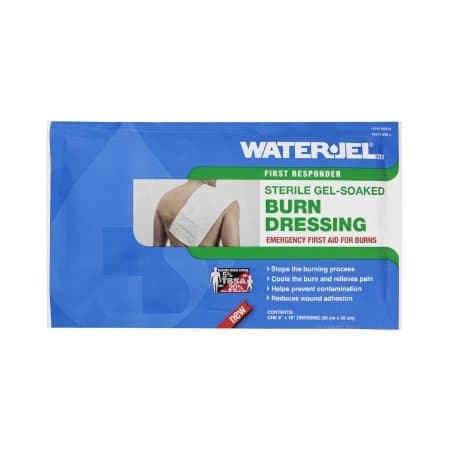 Water-Jel First Responder Burn Dressing Pad Rectangle Sterile, 8 x 18 Inch - Case of 20 - Image 1
