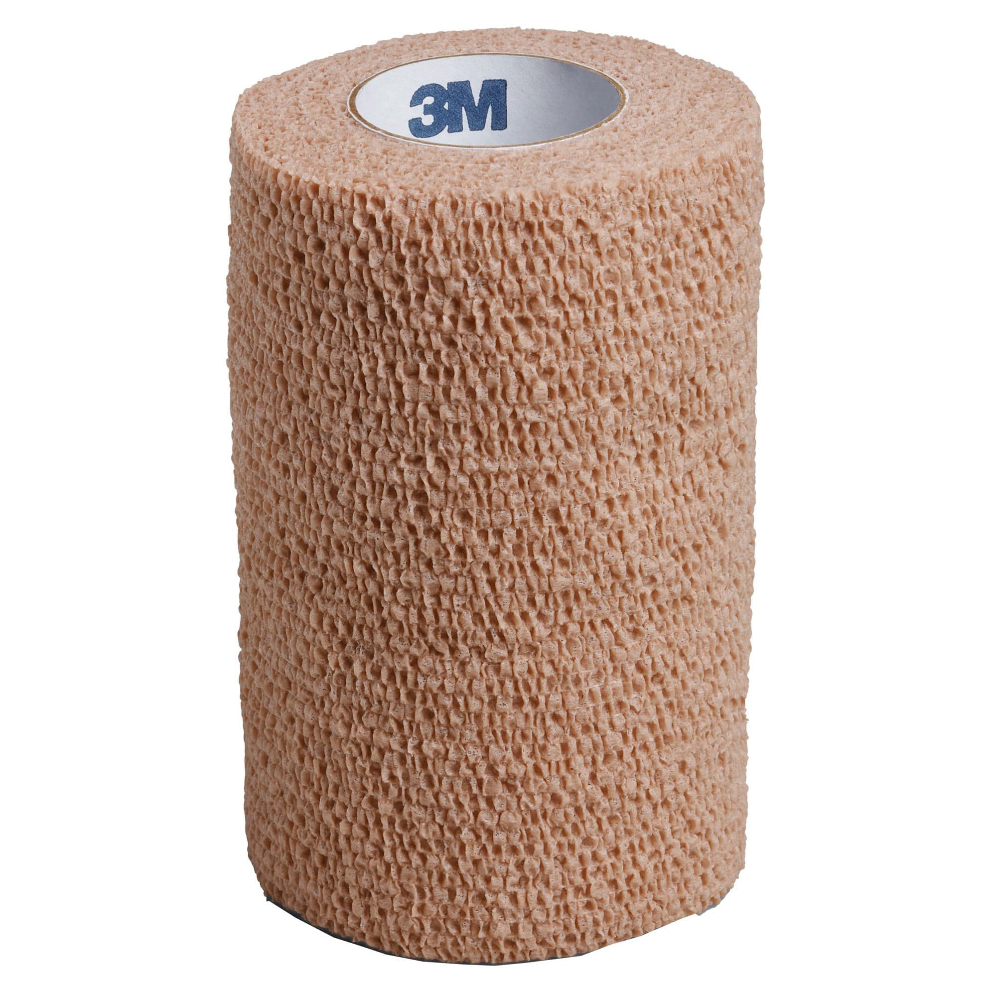3M Coban Standard Compression Self-Adherent Wrap, NonSterile, Tan, 4 Inch x 5 Yard - Each - Image 1
