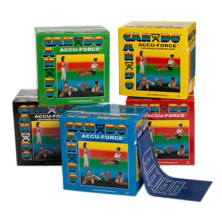 CanDo AccuForce Exercise Band Set, 50 yard Rolls - Set of 5 - Image 1