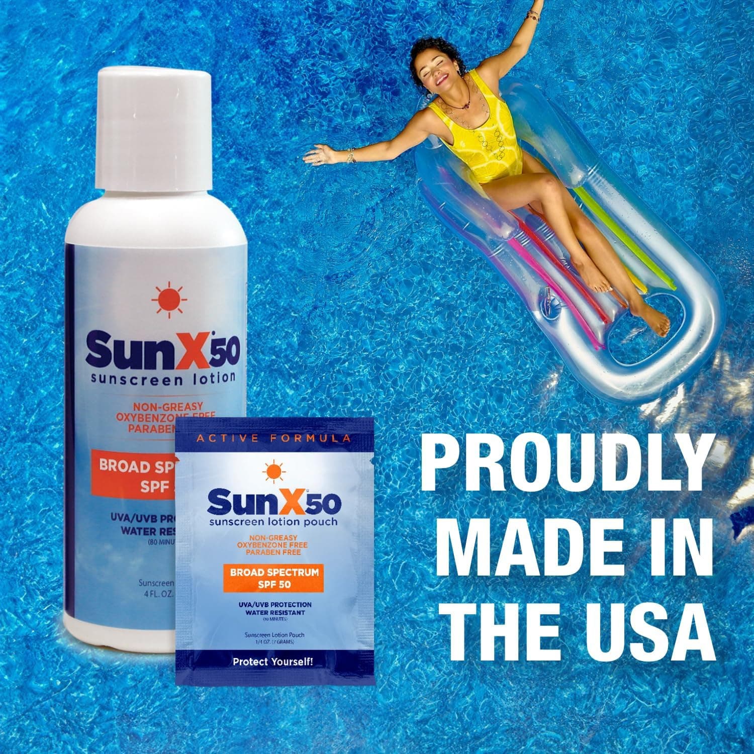 SunX 50+ Sunscreen Lotion, 32 oz - Image 3
