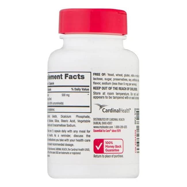 Leader Tumeric Capsule, 500 mg - Bottle of 60 - Image 3