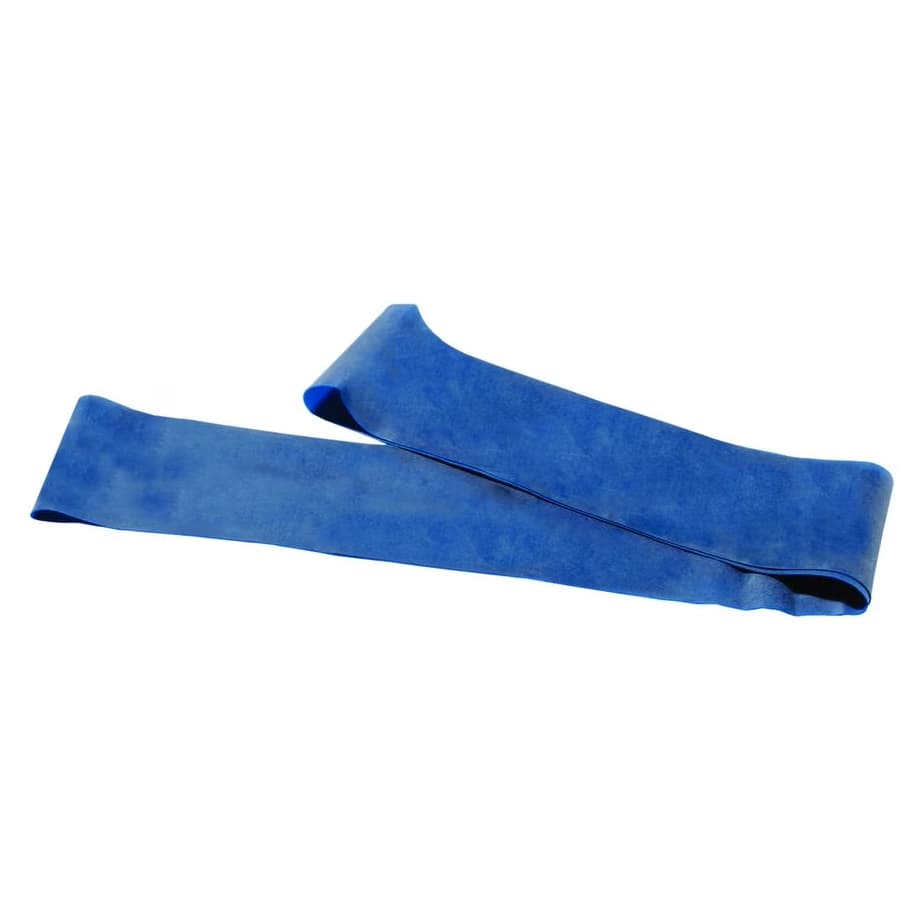 CanDo Band Exercise Loop, 30 Inch Long, blue, heavy - Box of 10 - Image 1