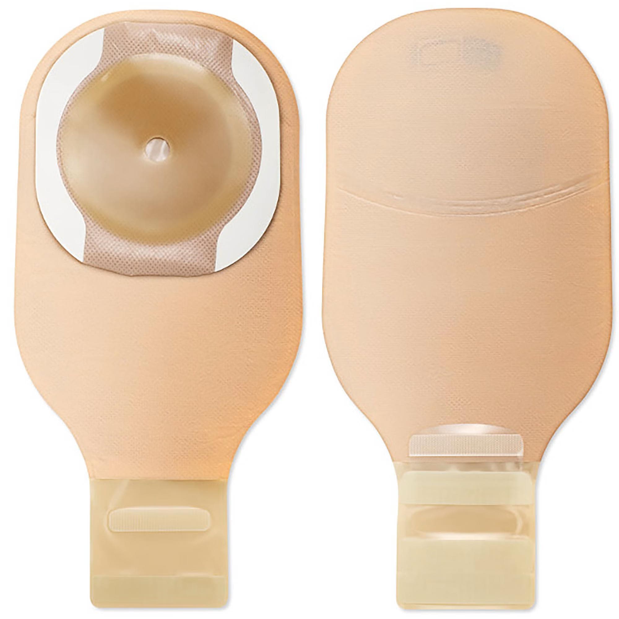 CeraPlus 1-Piece Drainable Ostomy Pouch with Flat Skin Barrier and Filter - Box of 10 - Image 1