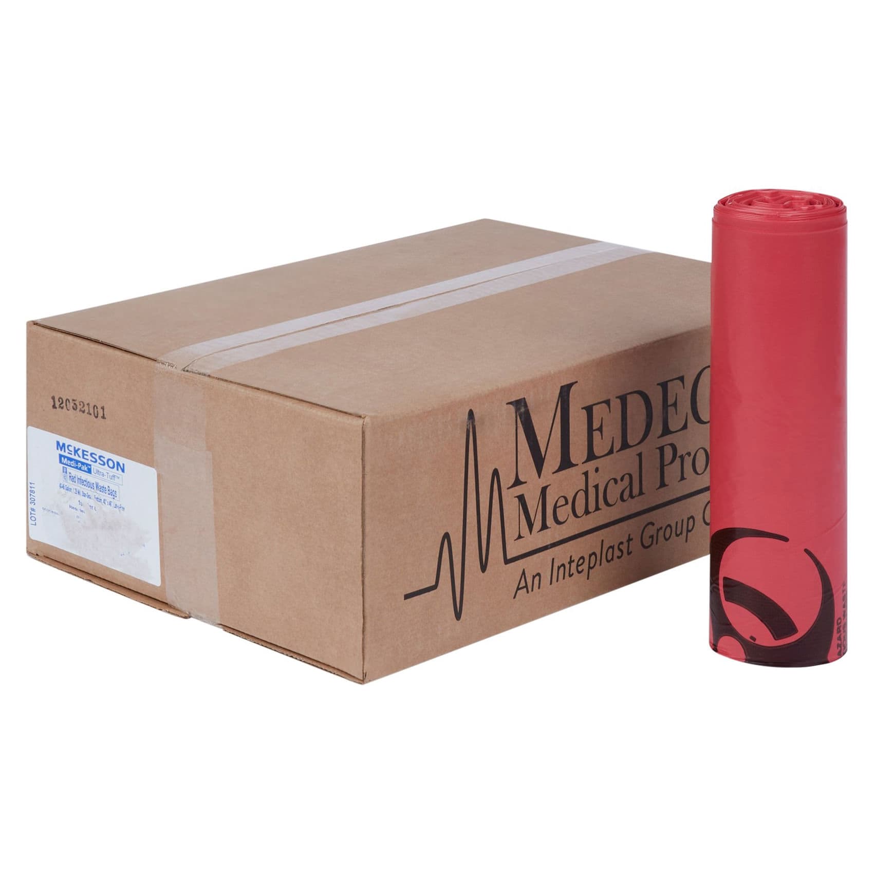 McKesson Red Infectious Waste Bag 40 to 45 gal., 40 x 46 Inch - Image 3