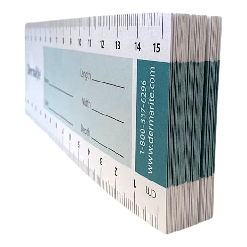 DermaRite Wound Paper Measuring Guide, 15cm - Package of 50 - Image 4