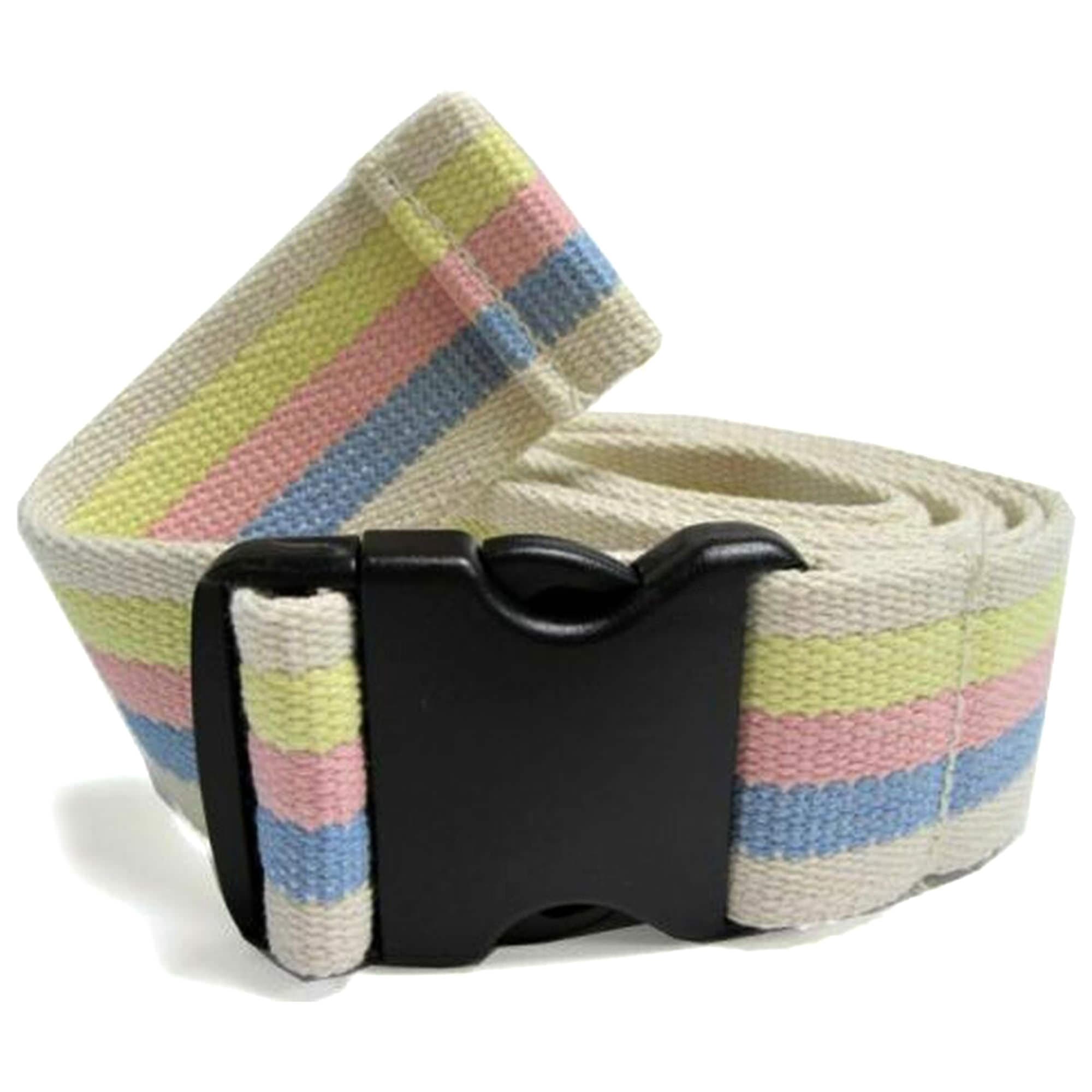 McKesson Select Heavy Duty Gait Belt, Delrin Buckle, Pastel Stripe - Case of 48 - Image 1