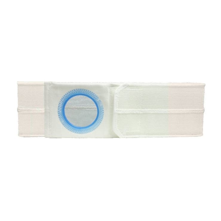 Nu-Hope 3" White Cool Comfort Flat Panel Ostomy Support Belt, With Prolapse, Large, 2-5/8 Inch - Each - Image 1