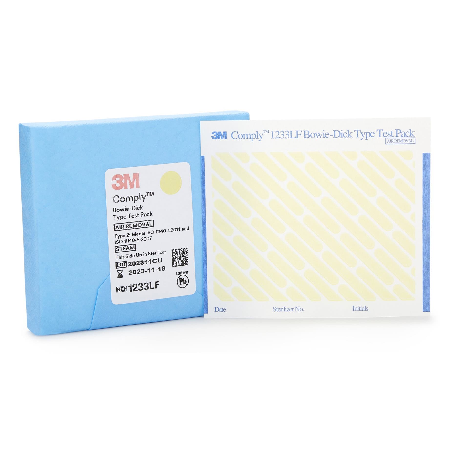 3M Comply Sterilization Bowie-Dick Test Pack, Class 2 - Bag of 6 - Image 1