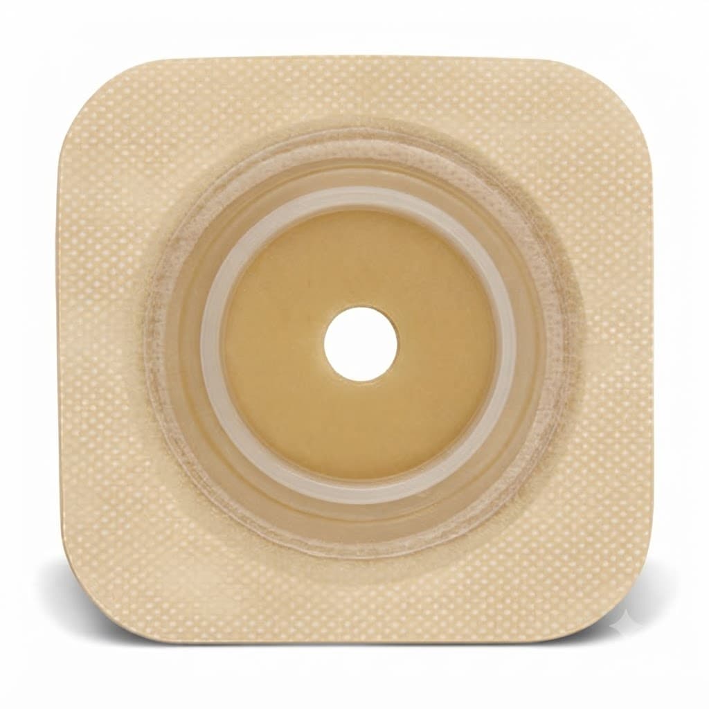 SUR-FIT Natura 2-Piece Durahesive Skin Barrier, White Tape Collar, 1-3/4 Inch Flange - Box of 10 - Image 1