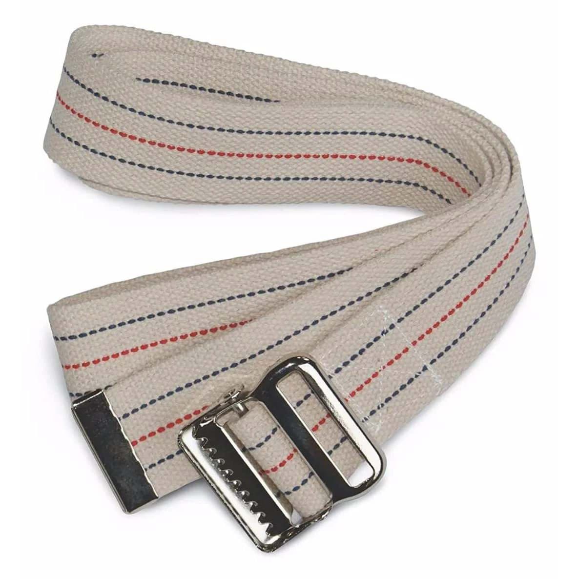Sammons Preston Gait Belts, 54 Inch, Neutral Stripes - Pack of 5 - Image 1