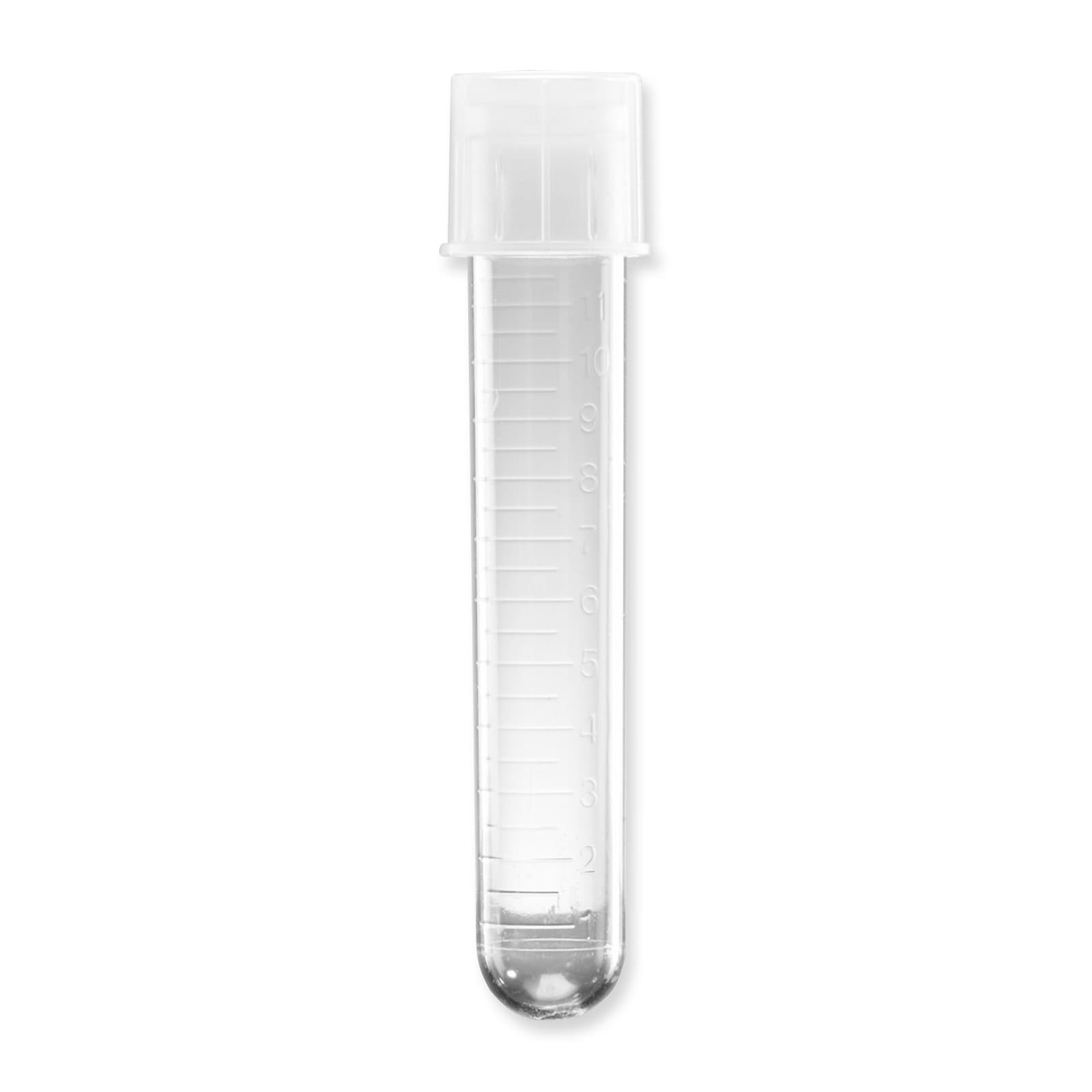 Falcon Test Tube Plain Sterile Clear Tube, Snap Cap, 17 x 100 mm, 14 mL - Box of 25 - Image 1