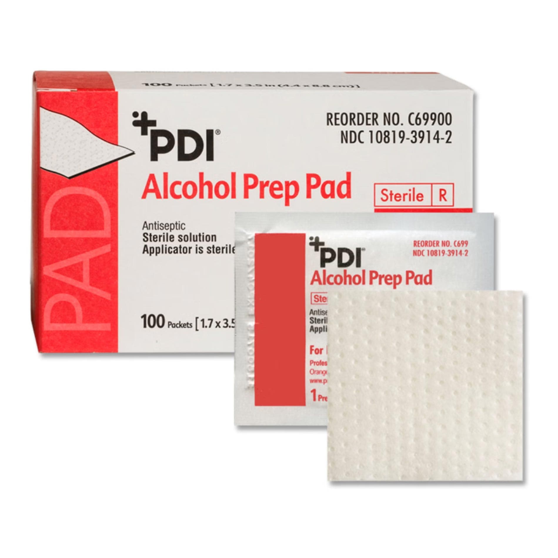 PDI NonWoven Gauge Alcohol Prep Pad
