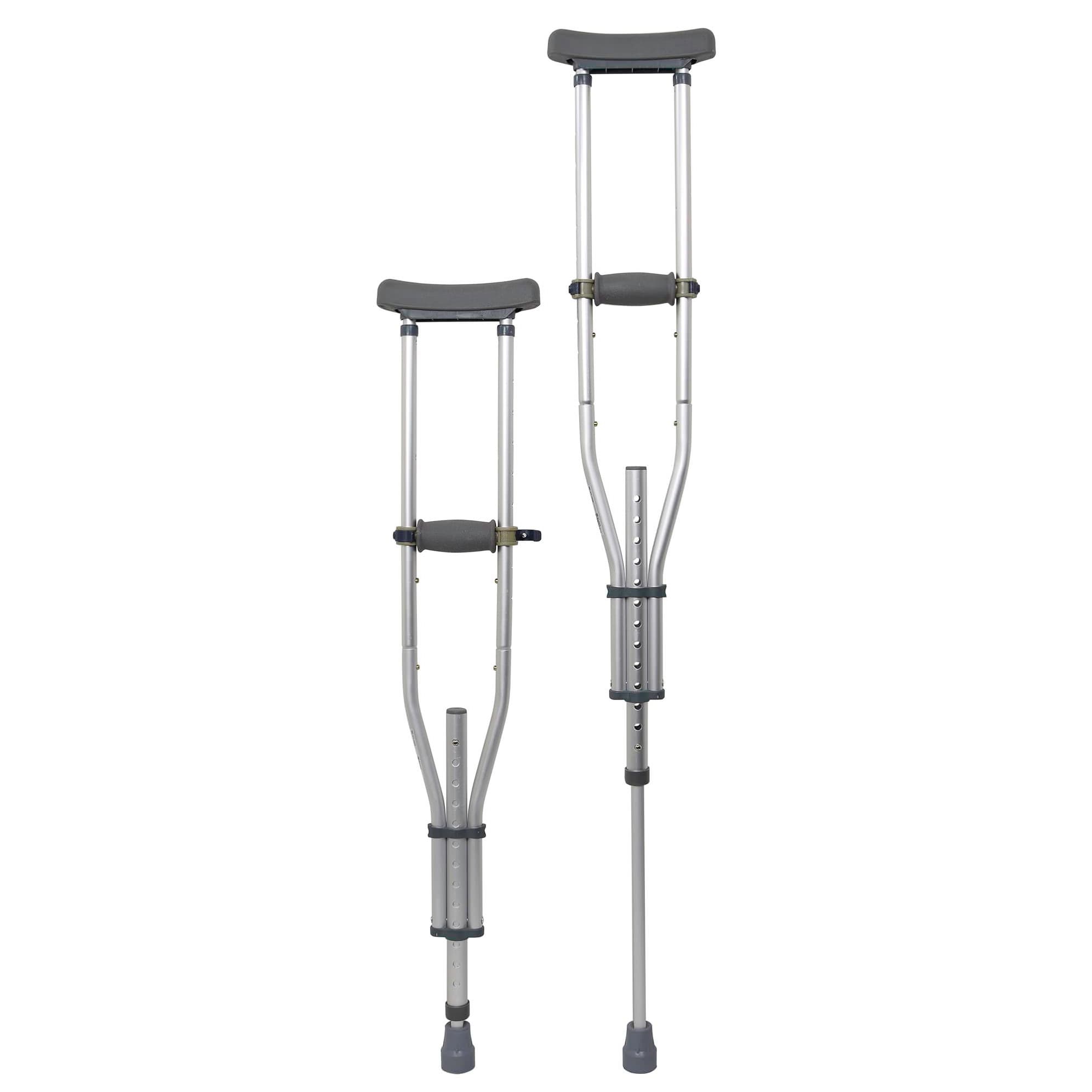 McKesson Universal Quick-Adjust Aluminum Underarm Crutches - Pair - Image 1