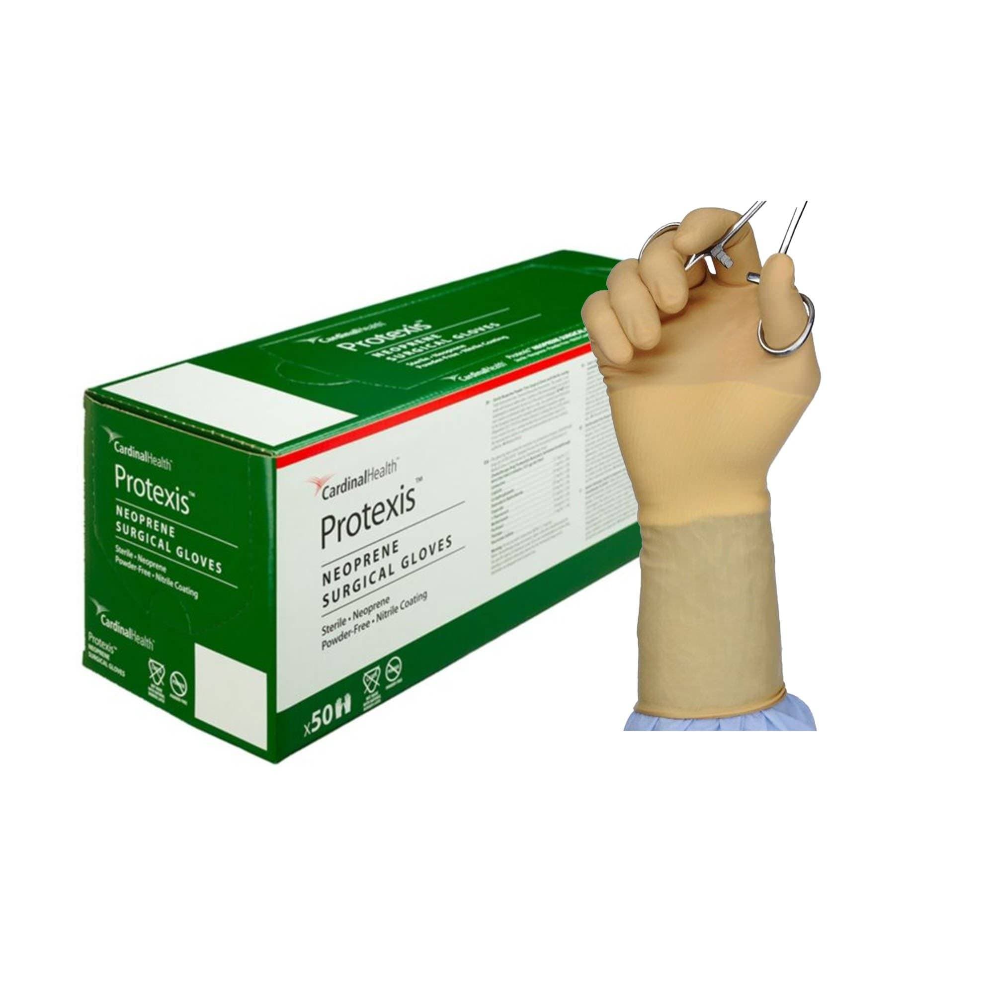 Protexis Neoprene Powder-Free Surgical Glove, Ivory, Size 8.5 - Pair - Image 1