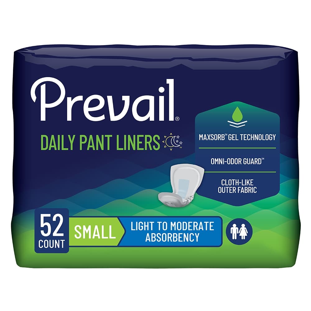 Prevail Unisex Daily Pant Liners, Small - Package of 52 - Image 1