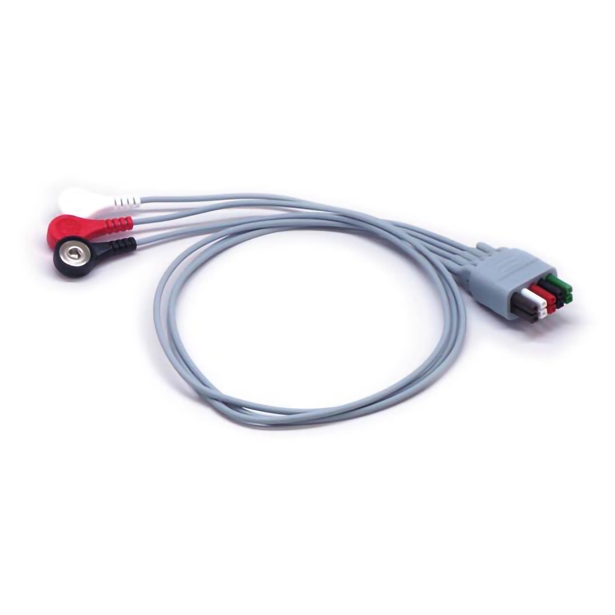 Mindray 3-Lead ECG Leadwire, Snap Connector - Image 1