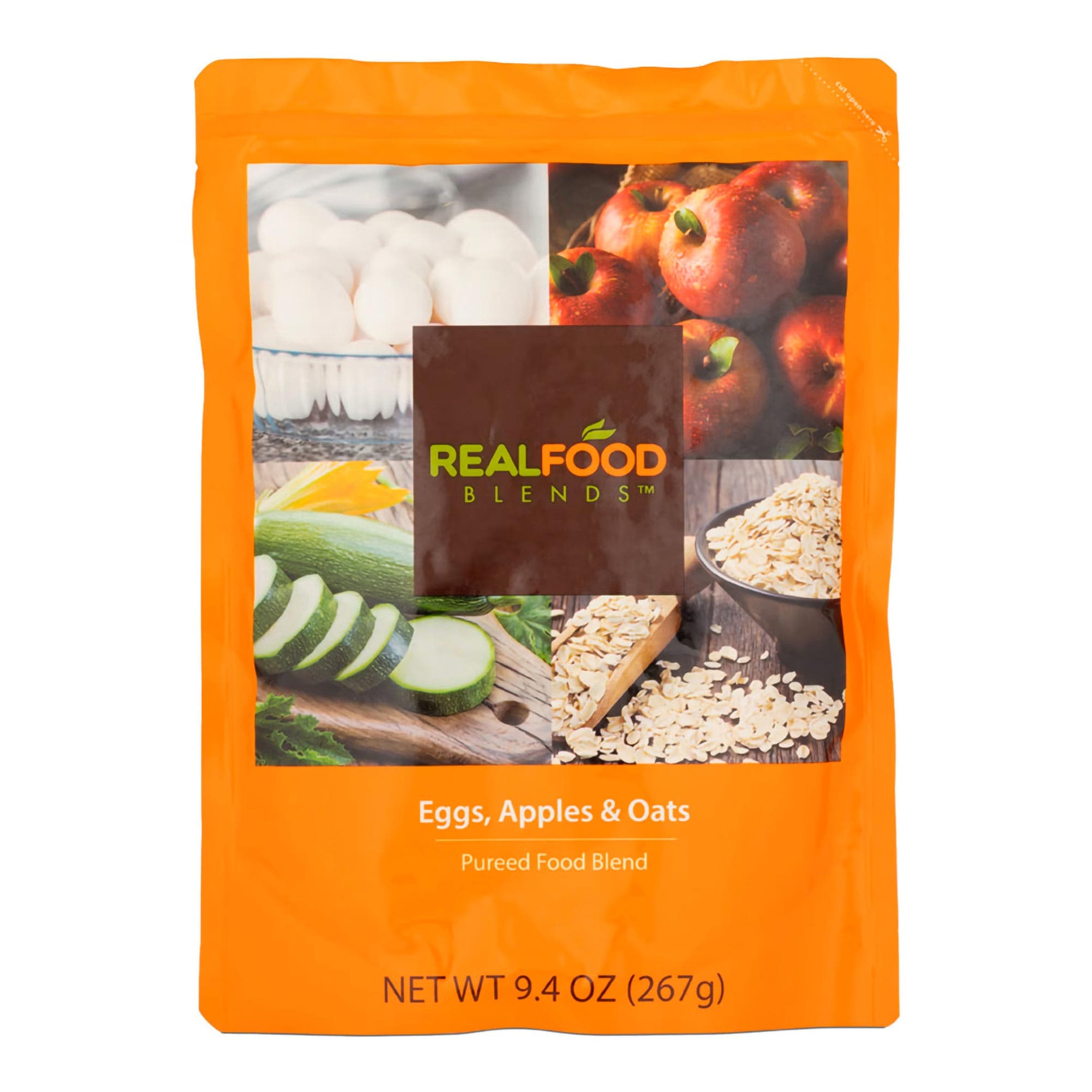 Real Food Blends Ready to Use Tube Feeding Formula, Eggs, Apples and Oats - Case of 12 - Image 1