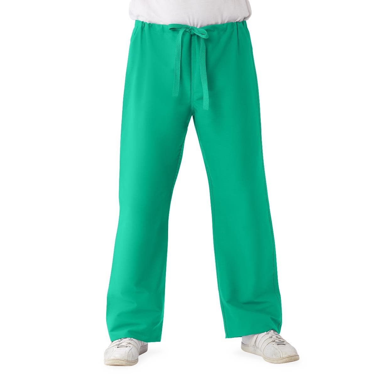 ComfortEase Unisex Reversible Scrub Pants with Drawstring Waist, Jade, 4XLarge - Each - Image 1