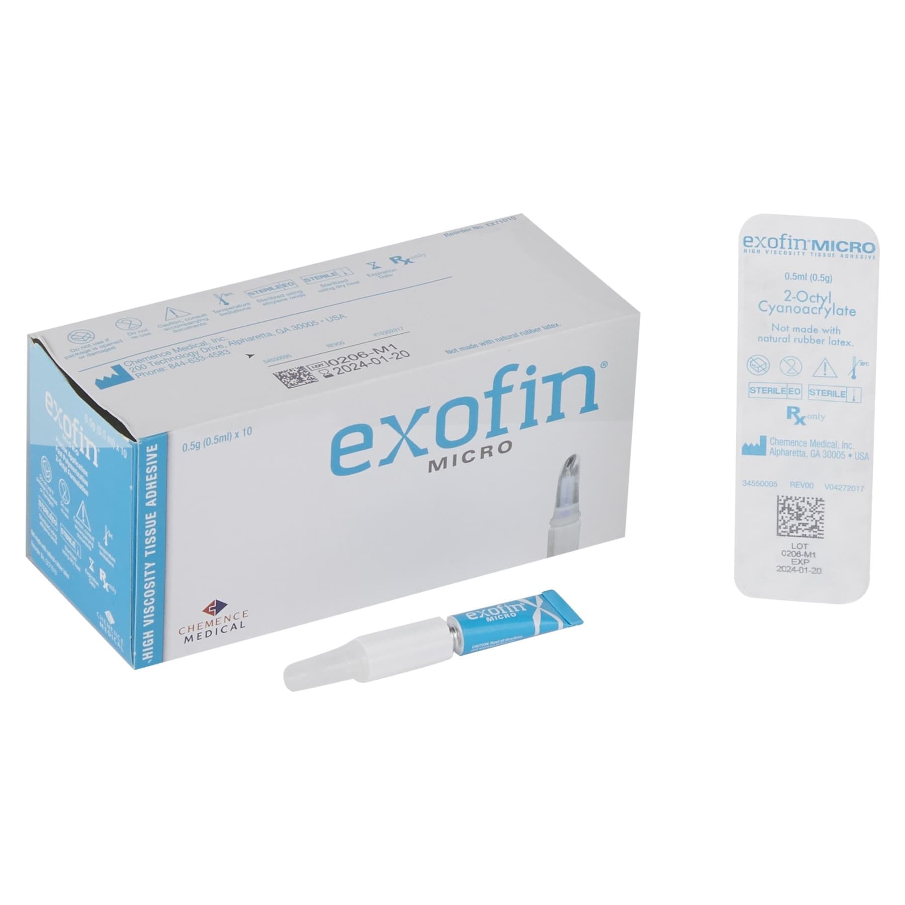 Exofin 2-Octyl Cyanoacrylate Skin Adhesive Precision Applicator Tip