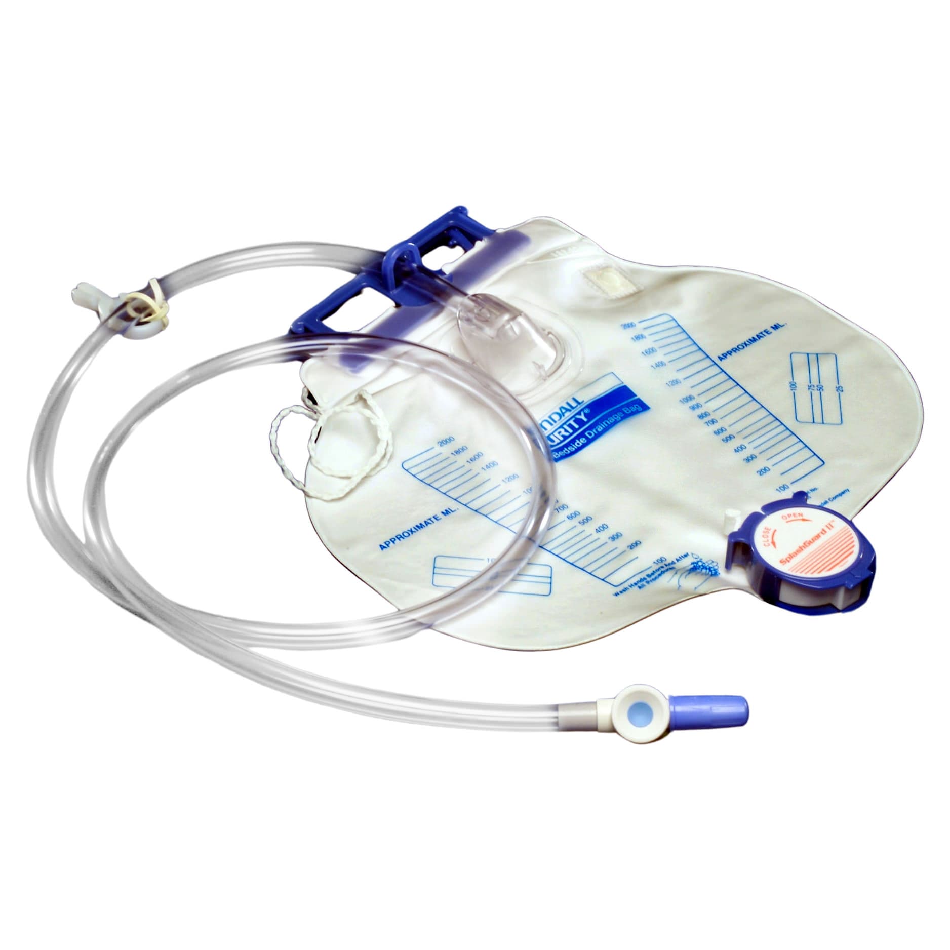 Curity Drainage Bag with Anti-Reflux Chamber, 2000mL