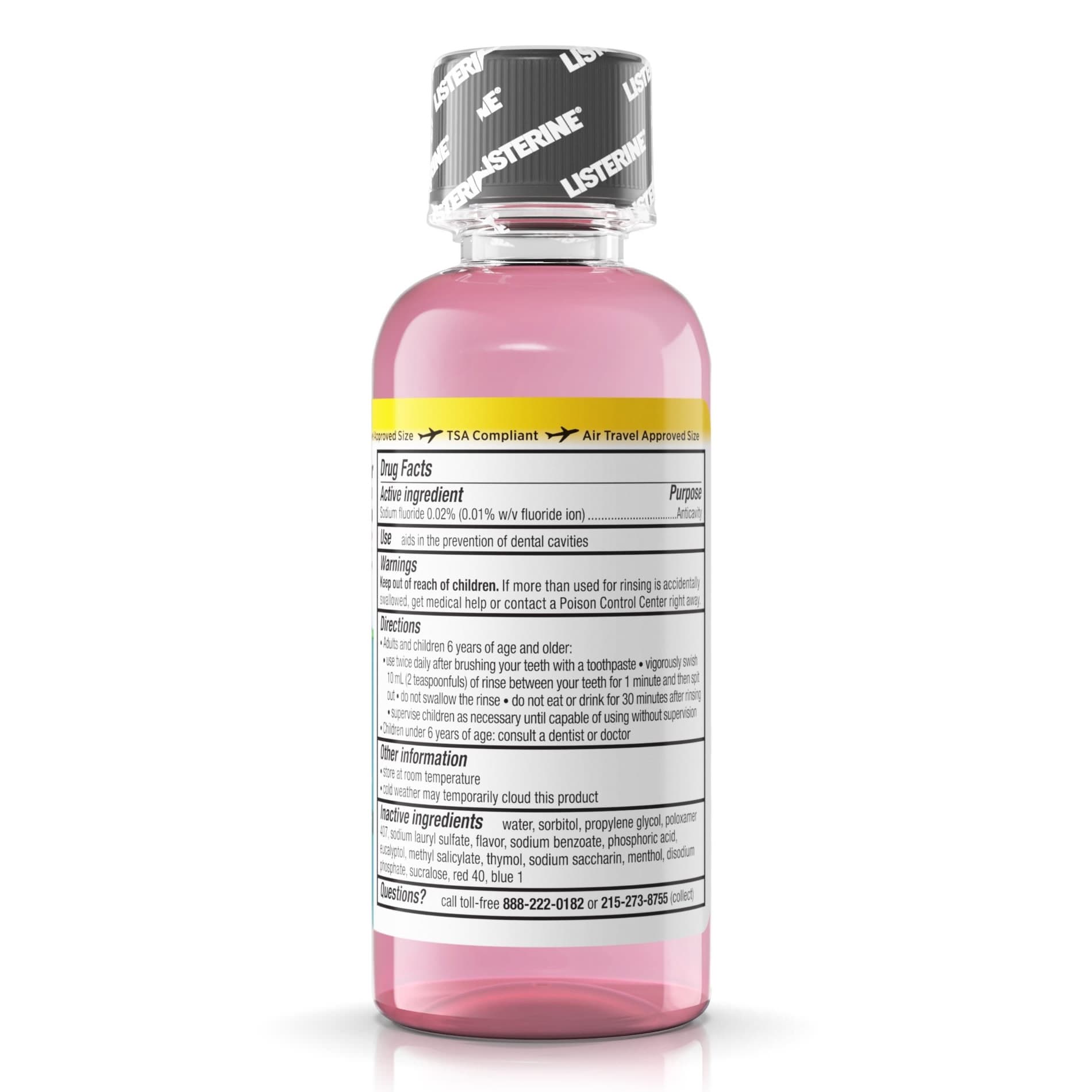 Listerine Total Care Zero Alcohol Mouthwash, 3.2 oz - Image 2