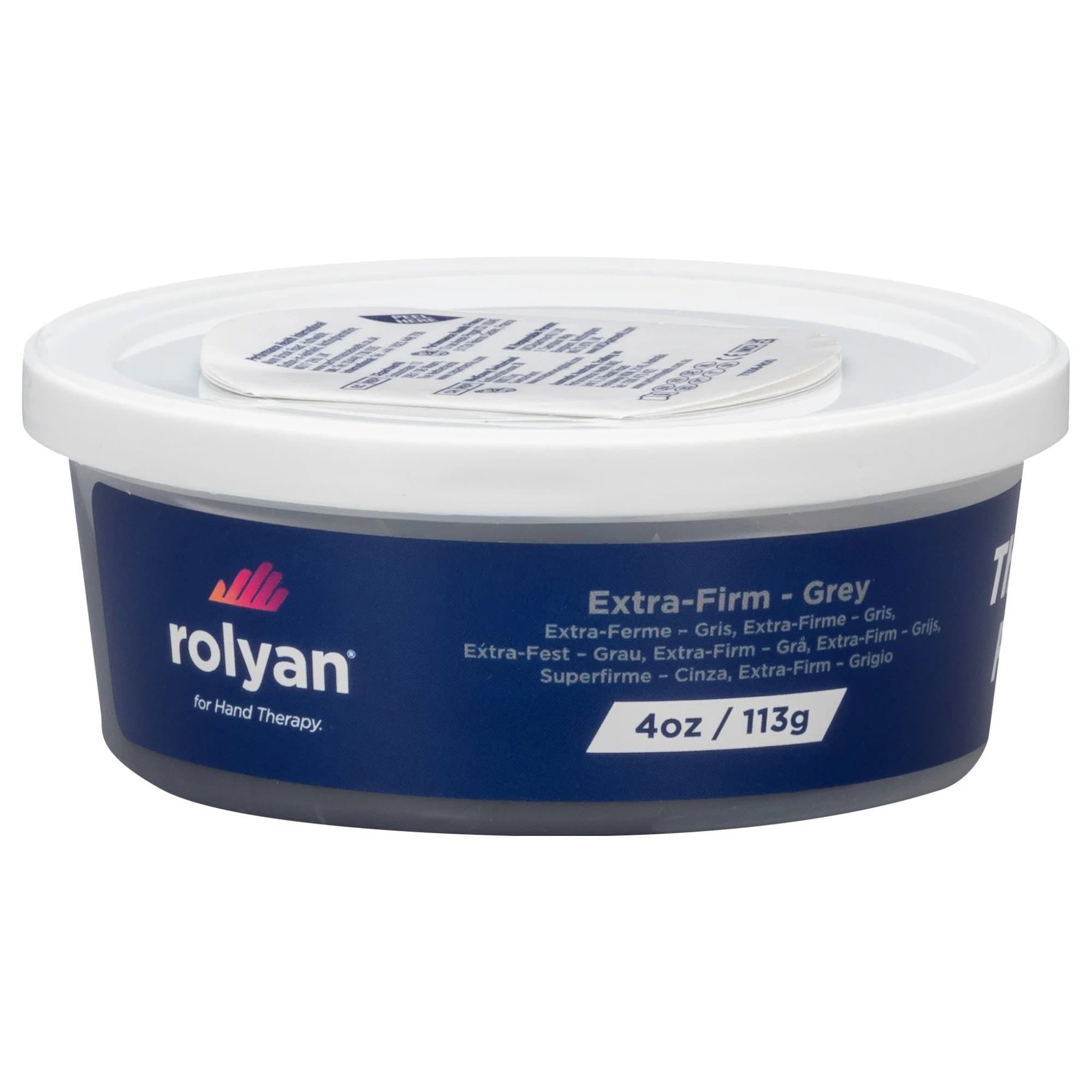 Rolyan Therapy Putty, 4 oz Gray, Extra Firm - Image 1