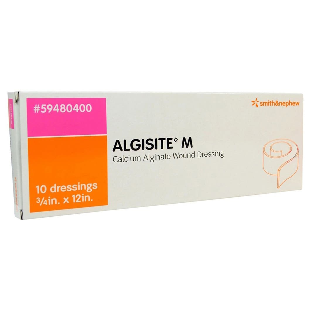 Algisite M Calcium Alginate Dressing, 3/4 x 12 Inch Rope - Box of 10 - Image 1