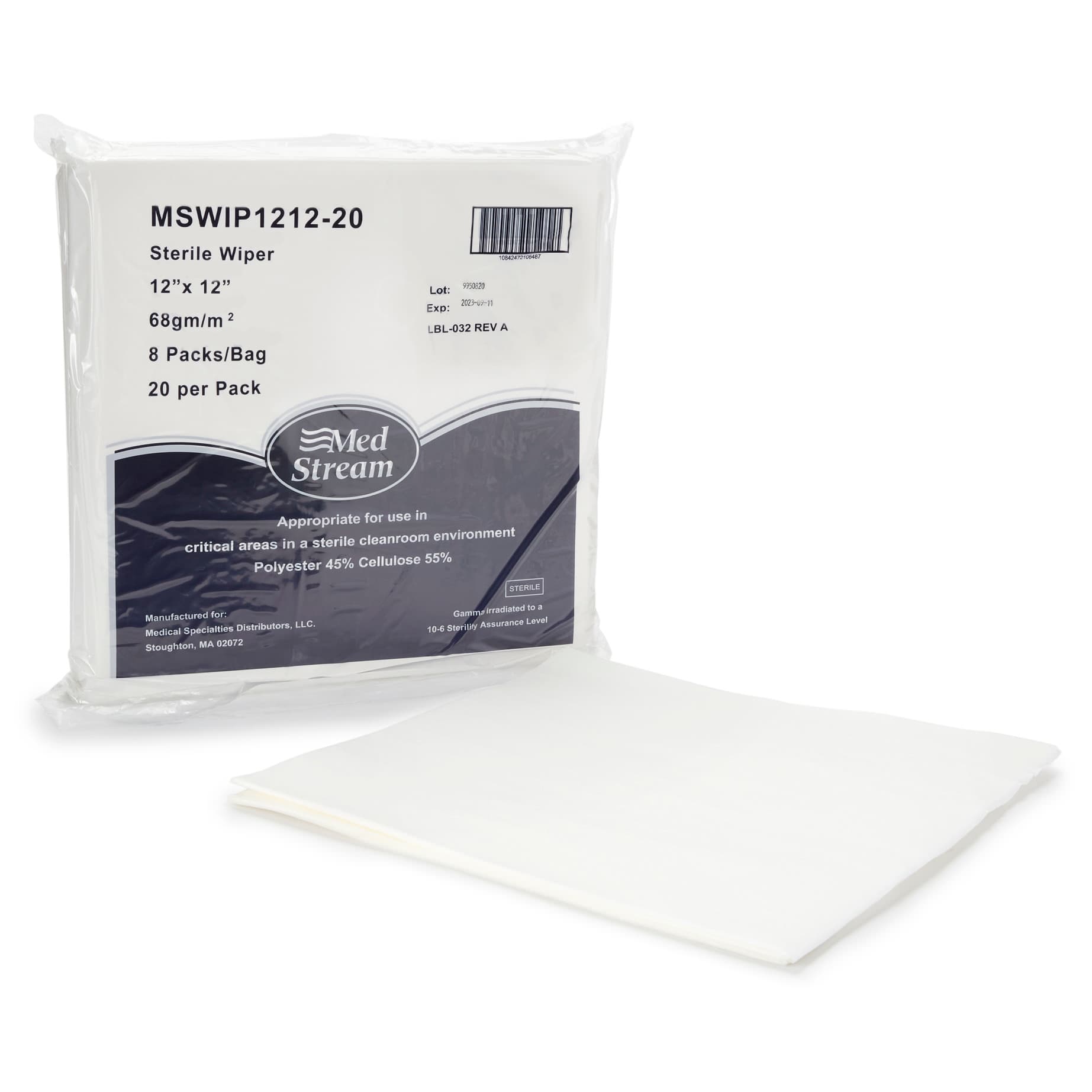 McKesson Cleanroom Wipe, Polyester