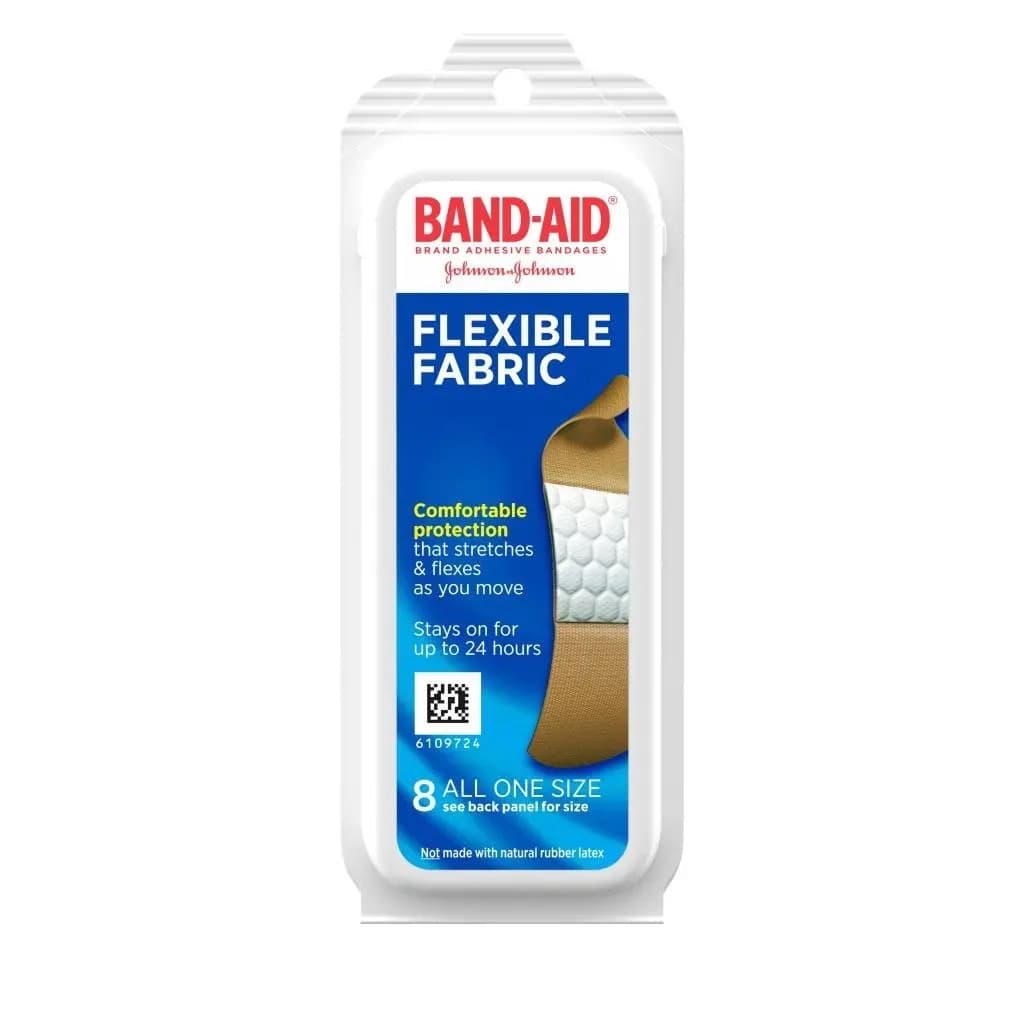 Band-Aid Flexible Fabric Strip Bandage, 3/4 x 3 Inch - Case of 576 - Image 1