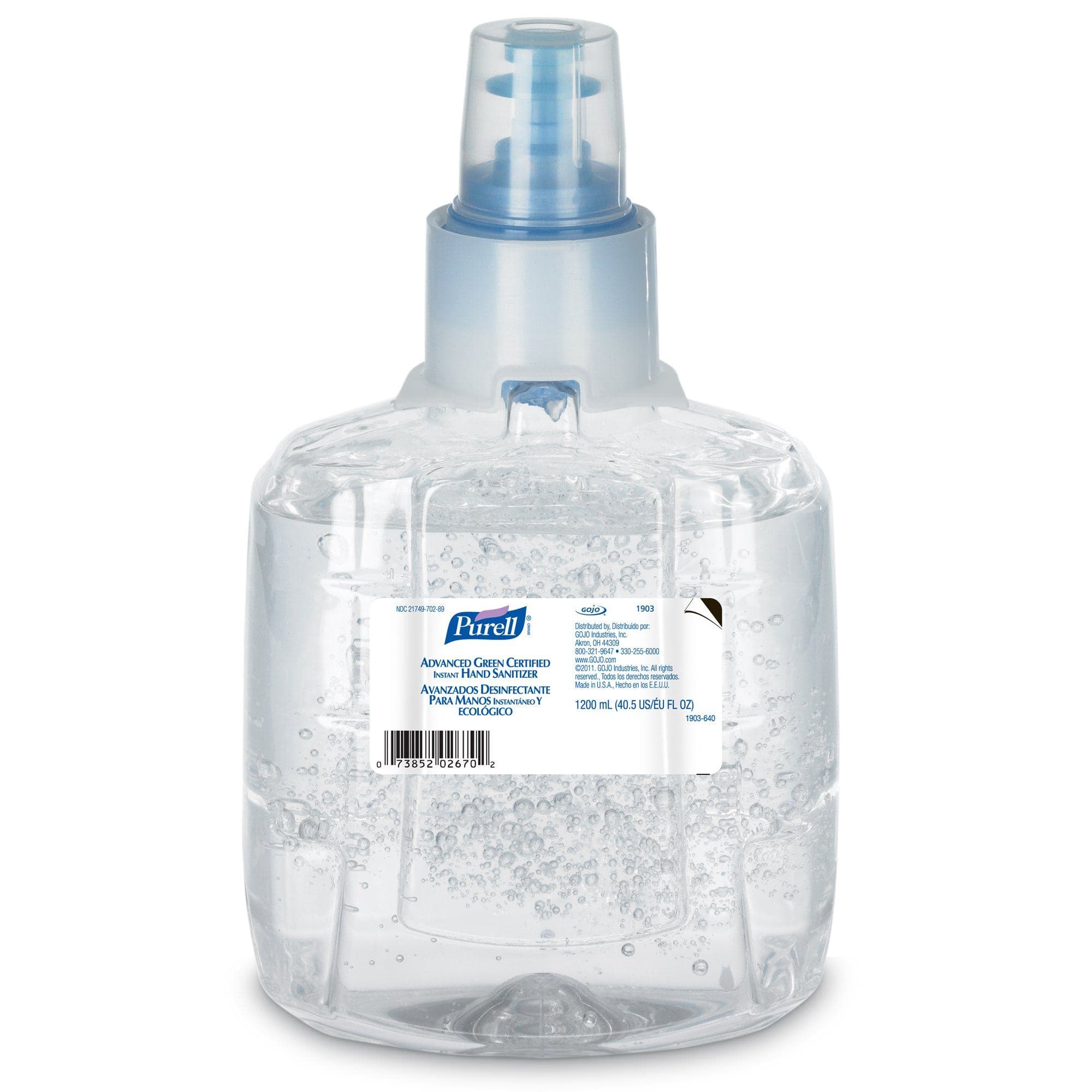 Purell Advanced Instant Hand Sanitizer Gel, LTX 12 Dispenser Refill Bottle, 1,200 mL - Each - Image 1