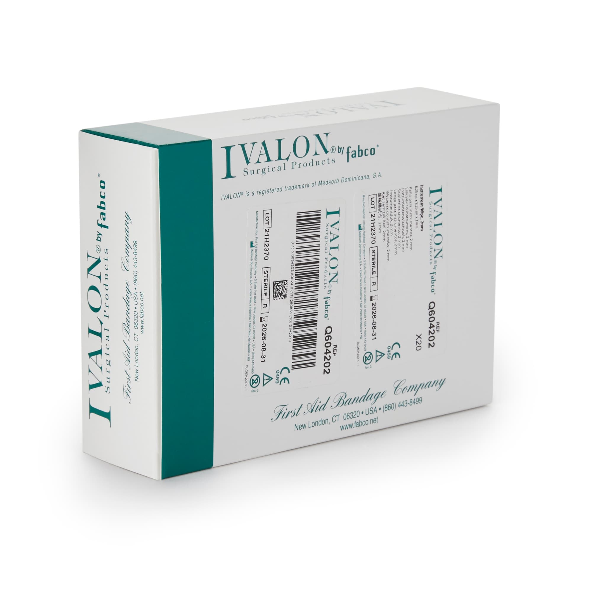Ivalon Instrument Wipe 3-1/4 x 3-1/4 Inch Sterile - Box of 20 - Image 2